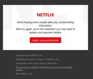 Netflix phishing